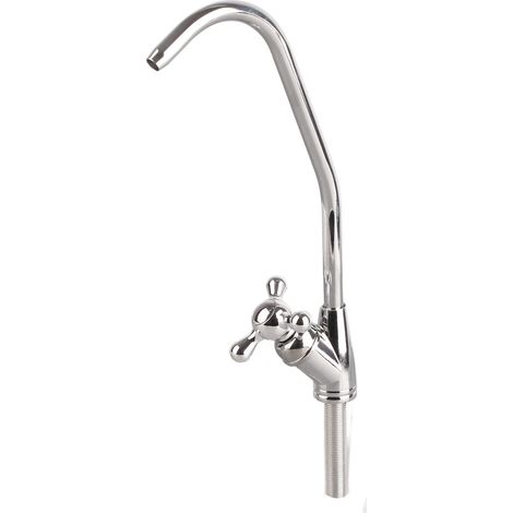 Robinet de purificateur d'eau de cuisine, robinet de filtre à eau potable à osmose inverse RO en alliage de zinc chromé Robinet d'eau potable directe (1/5)