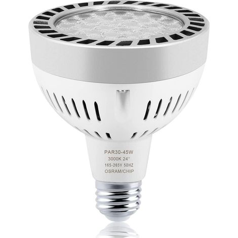 Ampoules LED PAR30 ultra-lumineuses ZOLGINAH 45W, culot E27, projecteur LED avec ventilateur silencieux, non dimmable, 4000K, neutre (1/3)