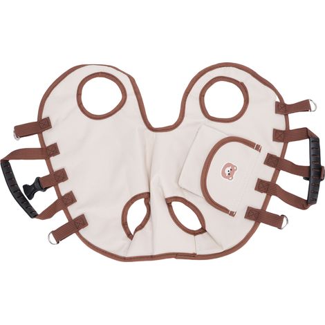 Harnais de transport pour chien avec sangle réglable, bandoulière respirante pour chiot et chat (taille L). (1/5)
