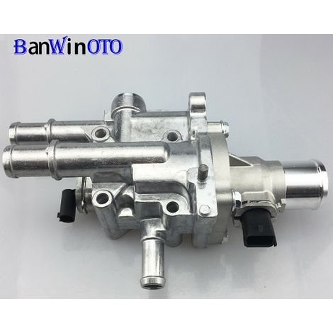 Thermostatgehäuse aus Aluminium, kompatibel mit Motorkühlung, passend für Chevrolet Cruze, Sonic, Aveo, Teilenummern 251922, 251919928 und 55579951 (mit Sensor).