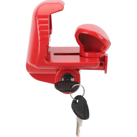 Lucchetto di sicurezza per gancio di traino, universale, da 1 7/8 a 2 5/16 pollici, rosso