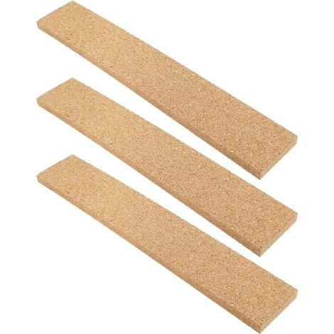 Lot de 3 bandes adhésives en liège marron pour tableau blanc mural, (1/5)