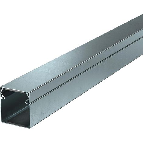 OBO Bettermann Installationskanal Metall mit Brandschutzgewebe 40x40x2000 Stahl bandverzinkt, 2 Meter, 7218000