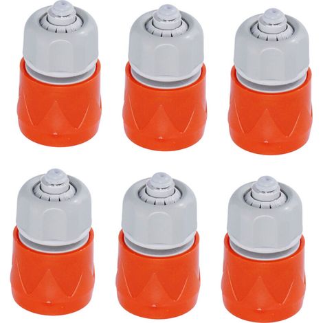 6 Pièces Raccord de Tuyau Plastique Durable Anti-Rouille Tête d'Aspiration pour Piscine Jardin Conforme Norme UE (1/5)