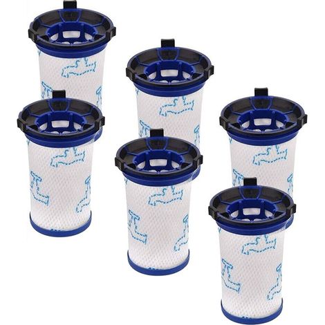 FlkwoH 6 Stück Ersatzfilter für Rowenta Air Force 360 ​​​​RH9051WO RH9057WO RH9059WO RH9081WO RH9086WO & Tefal Air Force 360 ​​​​Staubsauger, Ersatzzubehör Alternative zu ZR009001 (1/5)