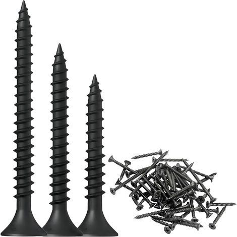 100 Stück selbstschneidende Holzschrauben, Flachkopf-Kreuzschlitzschrauben, selbstschneidende Schrauben, Befestigungsmaterial, M3,5 x 30 mm (1/5)