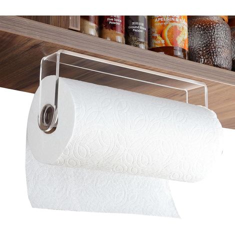 Organisateur de porte-rouleau cuisine en acrylique transparent (1/5)