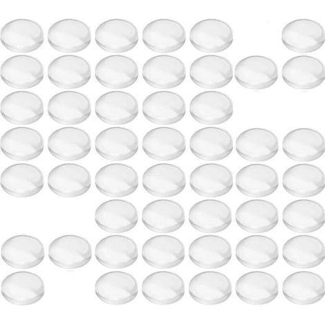 Patins de Protection en Caoutchouc Transparent – Lot de 100 – Anti-Brut et Anti-Rayures pour Portes de Placard, Cuisine, Salle de Bain – 8 x 4 mm (1/5)