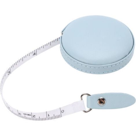 Sewing Tape Measure, Measuring Tape for Clothing, Clothing and Crafts, 1.5m(59inch) Double-Sided Retractable Measuring Tape with Round Push Button(Blue) (1/5)