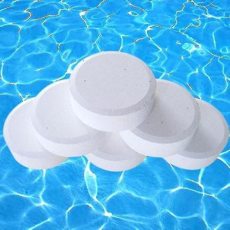 50 comprimés de chlore multifonctions pour désinfection instantanée des piscines, baignoires et spas (1/3)