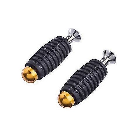 Paar Motorrad-Schalthebel, Bremshebel, Zehenrasten, Pedale M6 Fußrasten für Yamaha, Kawasaki, Honda, Ducati – Gold (1/5)