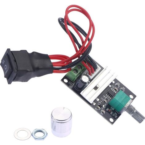 1 Contrôleur de Vitesse Moteur DC, PWM Réversible 6V-28V, Interrupteur Marche Arrêt, Accessoire Électronique (1/5)