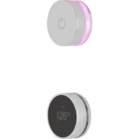 Hudson Reed – Mitigeur thermostatique de douche digital encastrable – Contrôle précis de température – Installation simple avec prise standard – Certifié WRAS & TUV (1/5)