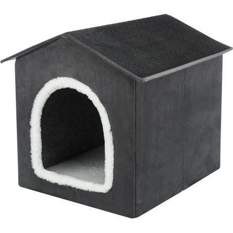 Abri - TRIXIE - Livia - 50 x 50 x 54 cm - Gris foncé / Blanc (1/5)