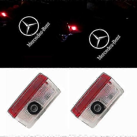 Deux lampes de bienvenue Mercedes-Benz, compatibles avec les modèles Classe A, Classe B, Classe C, Classe E, GLE et autres. (1/5)