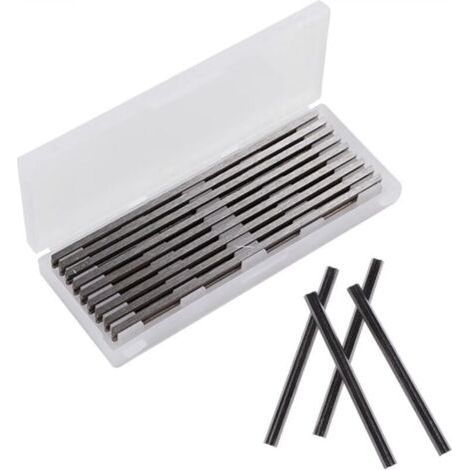 10 Pieces Electric Planer Blade Set, 82mm Planer, for Bosch HSS Planer Blade, 82x5.5x1.2mm, for Makita, Black & Decker, Bosch, DeWalt and Elu Planers (1/4)