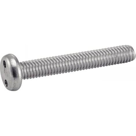100 Vis à Métaux Tête Cylindrique Inviolable Snake Eyes 5 x 40 mm - Inox A2 - D-Work