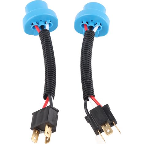 2-teiliger Scheinwerfer-Anschlussadapter 9007 Stecker auf H4 Buchse Kabelbaum-Umrüstkabel (1/5)