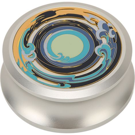 Stabilisateur de disque vinyle professionnel avec base en silicone pour amortissement des vibrations - Argent (1/5)