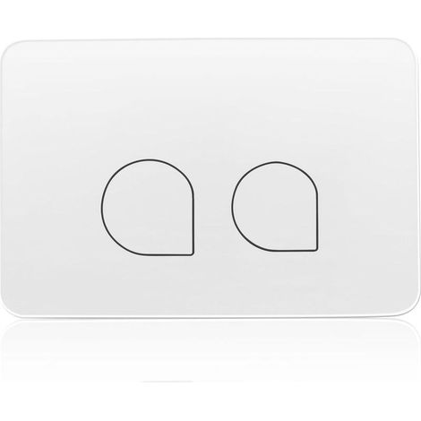 Plaque De Commande Wc Suspendu,Plaque De Déclenchement,Double Chasse,Équipée D'Un Set De Leviers De Chasse Et D'Un Cadre D'Installation,Compatible Avec Geberit Sigma 01,20,30,50,Up320 (blanc) (1/5)