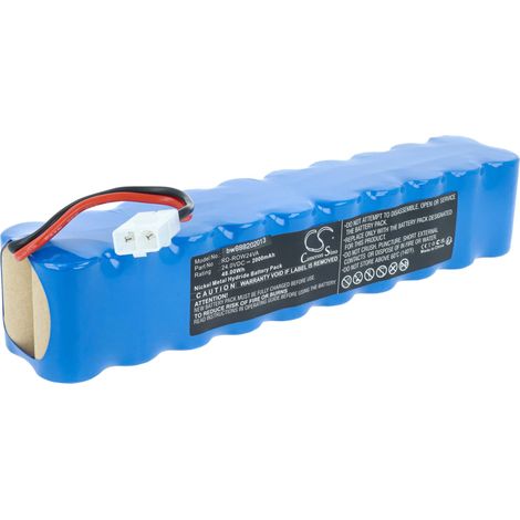 vhbw Batterie compatible avec Rowenta Air Force Extreme RH887101/HM0, RH8871WS/HM0 robot électroménager (2000mAh, 24V, NiMH) (1/4)