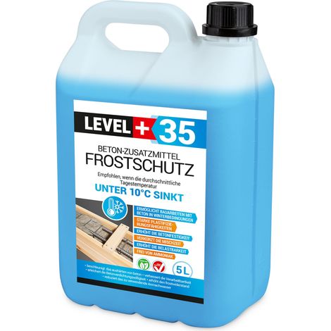 LEVEL+ Plastifizierer Beton-Zusatzmittel Frostschutz Betonzusatz L+35 - 5L (1/5)