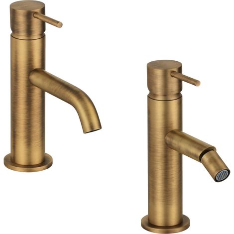 Juego de grifería para lavabo y bidé color bronce Gattoni Easy KITEASYVB1 (1/5)