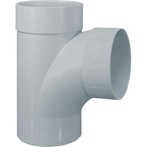 Té pied de biche PVC 87°30 Mâle Femelle Ø100 - First Plast (1/5)