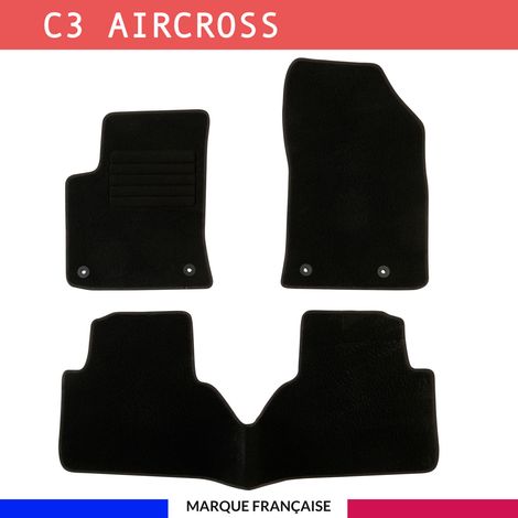 Tapis de voiture - Sur Mesure pour C3 AIRCROSS (dès 2017) - 3 pièces - Tapis de sol antidérapant pour automobile (1/4)