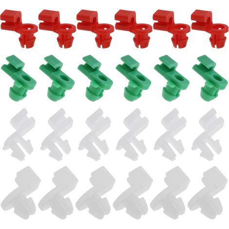24x Voiture Clips de Tringlerie de Tige de Serrure de Porte Gauche Droite Conducteur Côté Passager en Plastique pour Trou de 2-3.5mm 5.5-6.5 Trou Universel de Voiture (1/5)