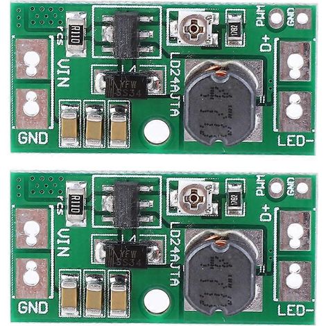 2 Stück LD24AJTA LED-Treiberplatine 20W DC625V Einstellbarer PWM-gesteuerter DCDC-Abwärtswandler