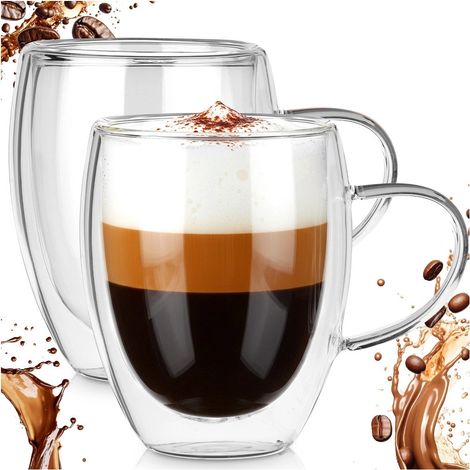 2 vasos térmicos de doble pared para café, té y otras bebidas de 320 ml. (1/5)