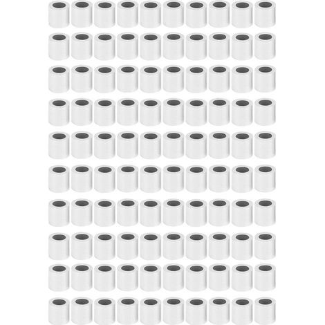 Manchon de boucle de sertissage en aluminium, trou rond M6, câble métallique en acier, fournitures industrielles, 100 pièces (1/5)