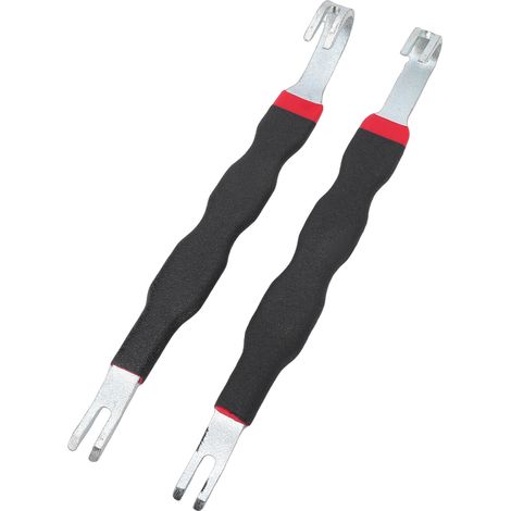 2 séparateurs de connecteurs électriques à double tête, outil de retrait de bornes pour la réparation de faisceaux de câbles de voitures et camions, noir