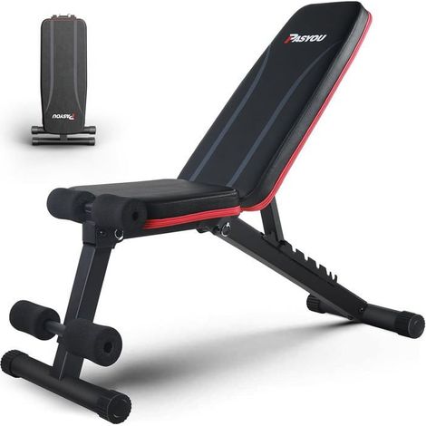 Fitnessbank - PASYOU - PA300 - Klappbar - 8-in-1 Mehrfachpositionen - Tragfähigkeit 230 kg