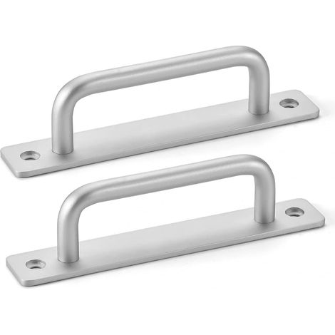 2pcs knob door handle, en alliage d'aluminium, adaptées aux armoires, tiroirs, coiffeuses(argent, distance des trous: 224MM)GroupM (1/5)