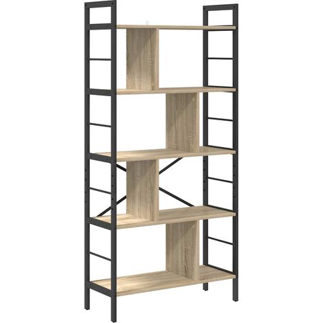 Étagère Chêne Sonoma 75 x 30 x 156 cm Bois d'ingénierie (1/5)