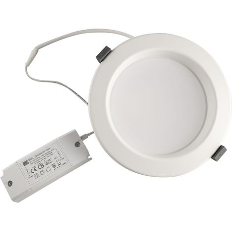 Einbauleuchte Faro IP44 10W 3000K ø 113mm weiss (1/5)