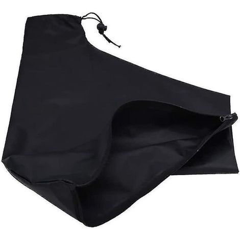 Sac pour souffleur de feuilles électrique, sac de broyage pour aspirateur avec fermeture éclair, noir, 44 x 35 x 60 cm (1/5)