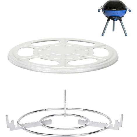 Pièces de rechange pour réchaud de camping Campingaz, réflecteur de chaleur en acier inoxydable et support de poêle, casserole intégrée pour barbecue à gaz Campingaz Party Grill 400 CV 400R