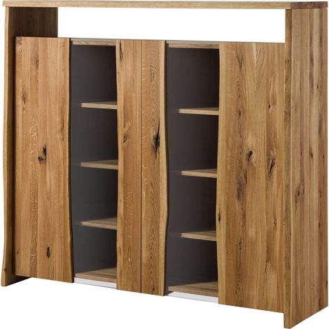 Highboard Wildeiche natur geölt 160x45x147 cm montiert PURE OAK 112 (1/4)
