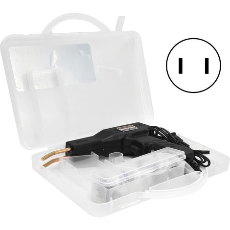 Soudeuse plastique portative PVC réparation pare-chocs auto machine à souder multifonction noire prise US 110V (1/5)