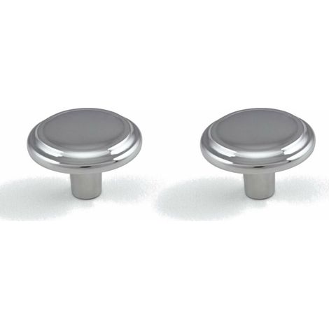 2x bouton de tiroir chromé poli brillant 20mm meuble design style porte poignée commode armoire maison à visser (1/3)