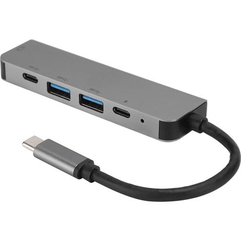 Hub USBC vers Type-C 5 en 1, 3 ports USB 3.0, HDMI, Ethernet, Mini SDTF, OTG, adaptateur pour Thunderbolt 3 (1/5)