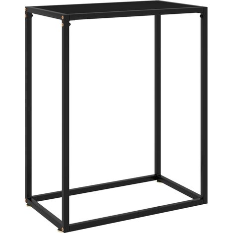 Konsolentisch Schwarz 60x35x75 cm Hartglas