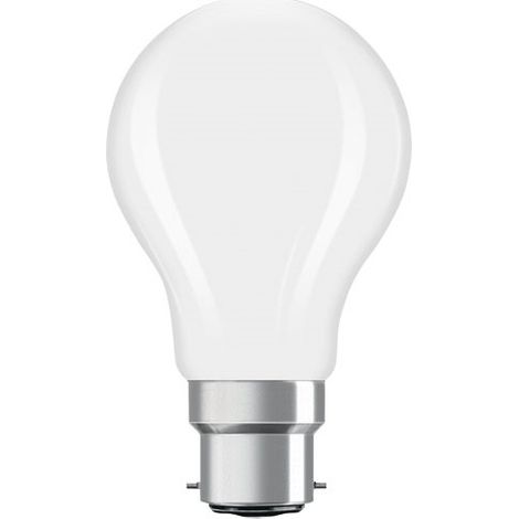 OSRAM Lampe LED  forme étoile filament A60, 4 000 K blanc neutre, 5,9 W, B22d, dépolie, 806 lm, 15 000 h, pour plafonniers et lampadaires, bureau (1/2)