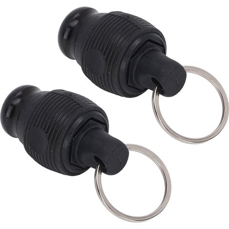 2-teiliger magnetischer Bithalter, Schnellverschluss, verschleißfest, 1/4-Zoll-Werkzeug-Schlüsselanhänger, Schwarz (1/5)