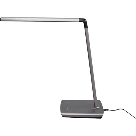LED-bordslampa "Kuno" aus syntetmaterialmit USB Anschluss für arbetsrum / kontor von Lindby