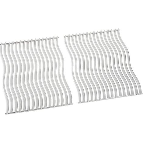 Set 2 grilles Wave inox pour barbecue Napoleon BILEX 485