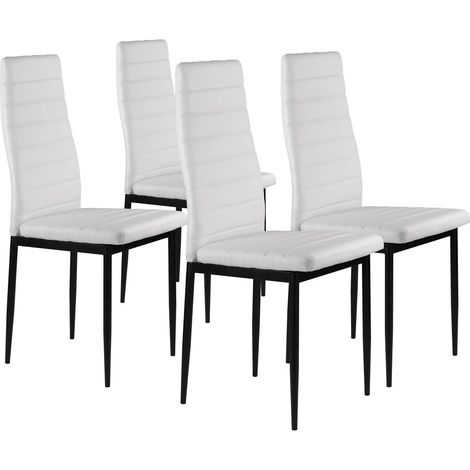 Sedie imbottite 4x sedia per la sala da pranzo bianco modernhome